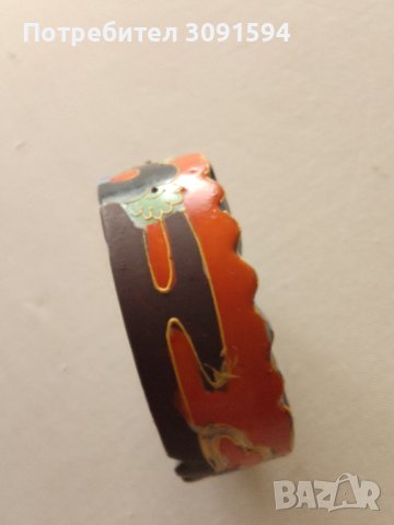  Колекционерски Японки порцеланов рисуван пепелник, снимка 2 - Антикварни и старинни предмети - 43460763