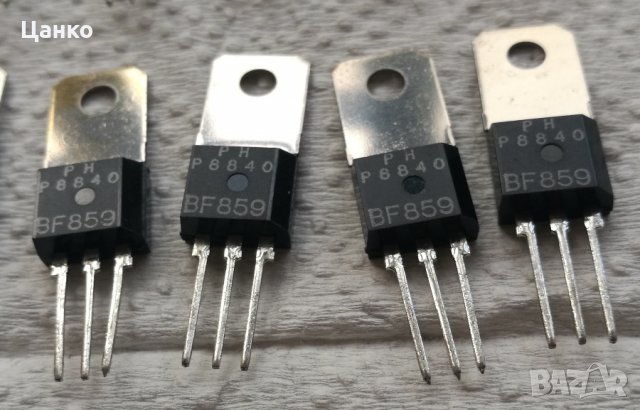 Продавам Транзистор BF859, NPN, 300V, 100mA, 6W, 90MHz, TO202, снимка 1