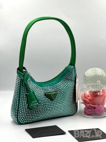 чанти с камъни prada 21х13см , снимка 6 - Чанти - 51442349