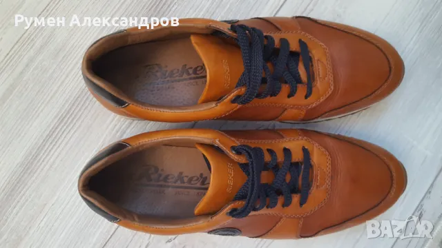 Нови мъжки кожени обувки RIEKER размер 43, снимка 8 - Ежедневни обувки - 49564320