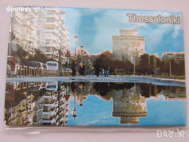 Метален магнит от Солун, Гърция, снимка 3 - Колекции - 43120638