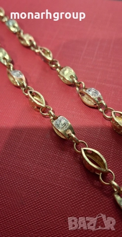 Златен ланец, снимка 3 - Колиета, медальони, синджири - 52895071