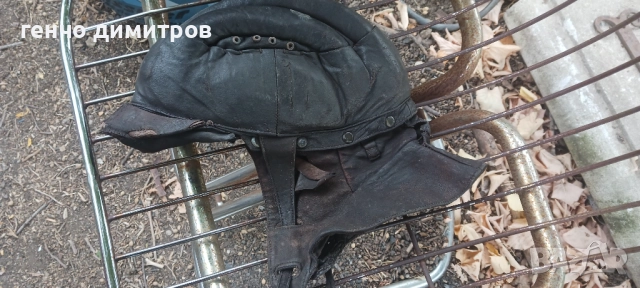 стари кожени каски за мотоциклет, снимка 1