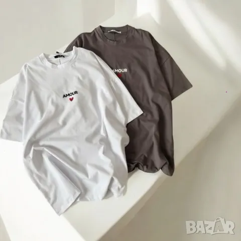 Дамска дълга тениска два цвята , снимка 6 - Тениски - 49763597