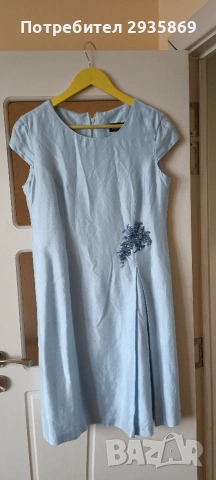 Дамска рокля бебешко синьо