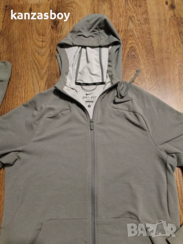 Nike Dri Fit Touch Training FZ Hoodie Fleece - страхотно мъжко горнище С, снимка 3 - Спортни дрехи, екипи - 52868949