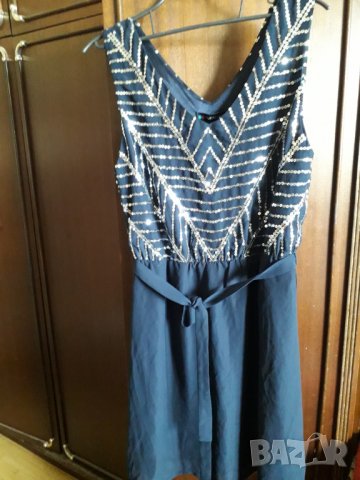 Дамска официална рокля без ръкав с пайети, снимка 5 - Рокли - 28904673