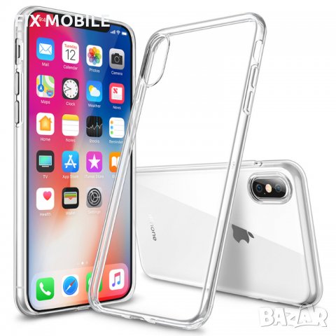 Apple iPhone X/XS прозрачен силиконов кейс/гръб, снимка 1 - Калъфи, кейсове - 32838661