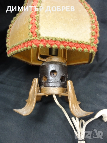 СТАРА РЕТРО НАСТОЛНА НОЩНА ЛАМПА, снимка 4 - Антикварни и старинни предмети - 52374918