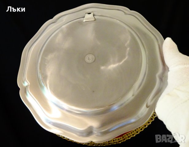 Чиния за стена,пано от калай с герб на Gimbsheim , снимка 5 - Антикварни и старинни предмети - 38068343