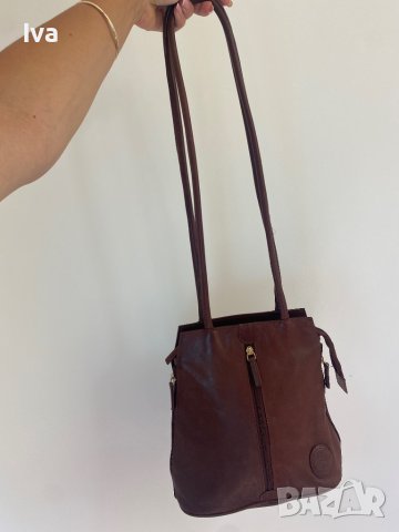 Италианска чанта от естествена кожа, снимка 2 - Чанти - 37529318
