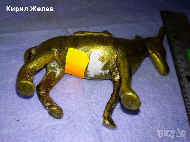 Старо СИМПАТИЧНО ДЕКОРАТИВНО КОЛЕКЦИОНЕРСКО БРОНЗОВО МАГАРЕНЦЕ ОСЕЛ За ИНТЕРИОРНА ДЕКОРАЦИЯ 41392, снимка 13 - Колекции - 43920048