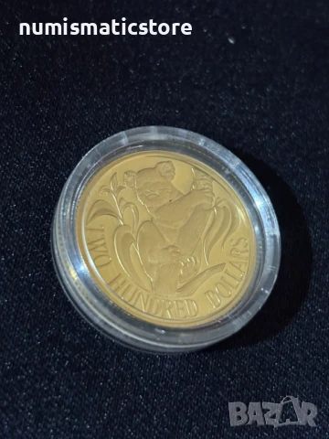 Австралия 1985 - 200 долара - Коала , Златна монета , снимка 3 - Нумизматика и бонистика - 51239715