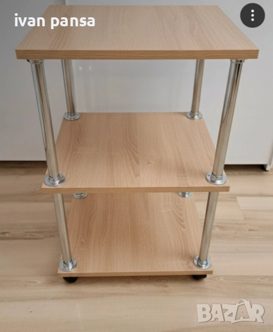 Помощна количка/ козметична масичка/етажерка с колелца - Айви мебел, снимка 5 - Маси - 49638641