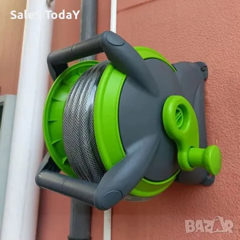 Маркуч за поливане, 15м, монтаж на стена, снимка 4 - Напояване - 39789472