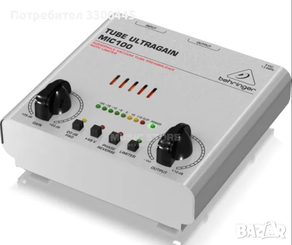 Mic100 лампов микрофонен преам 