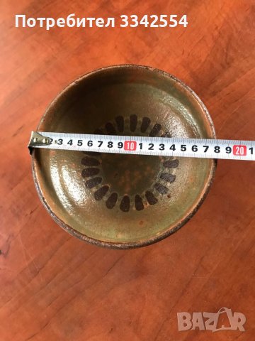 КУПА ПАНИЦА СТАРА КЕРАМИКА ДЪЛБОКА, снимка 4 - Антикварни и старинни предмети - 39729220