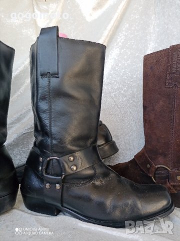 мото тиин боти, УНИСЕКС БОТУШИ черни, 42 - 43, BIKER BOOTS, рокер боти, чопър, хард, снимка 14 - Мъжки ботуши - 43905915