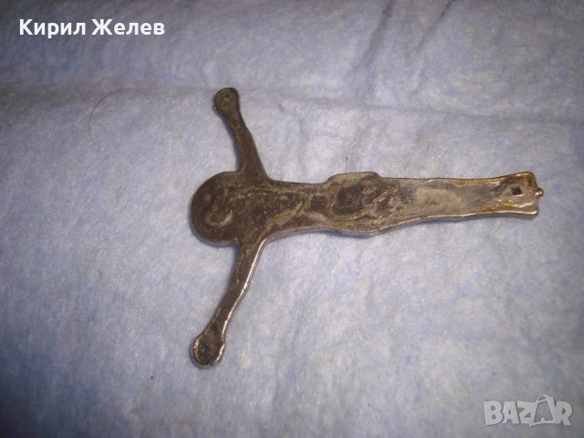 СТАРО СРЕБРИСТО МЕТАЛНО РАЗПЯТИЕ за КРЪСТ 19473, снимка 5 - Други ценни предмети - 37395569