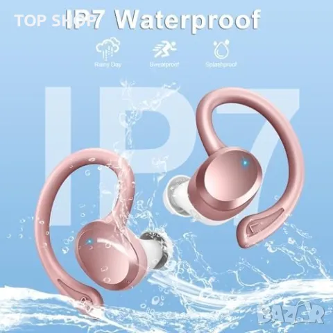 Нови Безжични Слушалки Bluetooth 5.3, 48ч Водоустойчиви, HD Микрофон, снимка 3 - Bluetooth слушалки - 49335173