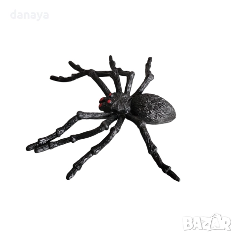 6159 Реалистични гумени паяци за Хелоуин украса, 2 броя, снимка 5 - Декорация за дома - 51832246