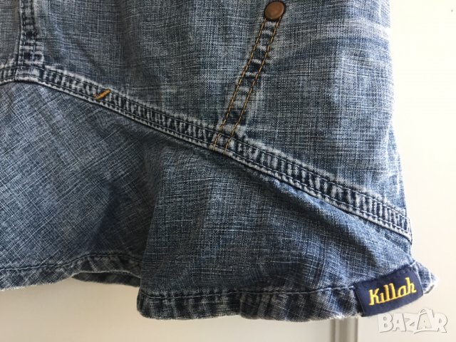 Дамска дънкова пола KILLAH by MISS SIXTY оригинал, size S, 100% памук, перфектно състояние, снимка 3 - Поли - 28978071