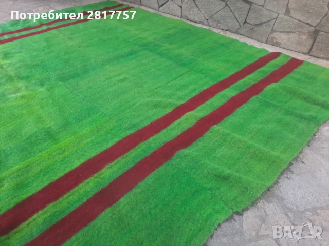 Ретро автентично вълнено одеяло НОВО , снимка 5 - Антикварни и старинни предмети - 51241222