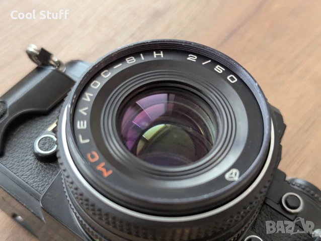 Фотоапарат Nikon FG с обектив МС ГЕЛИOC-81 Н 2/50 , снимка 4 - Фотоапарати - 51163962