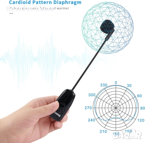 UHF безжична система за слушалки с микрофон, обхват 51 метра, 1/8" и 1/4" жак, снимка 7 - Други - 51933573