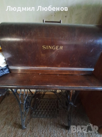 Стара шевна машина с маса Singer, снимка 4 - Други ценни предмети - 52150046