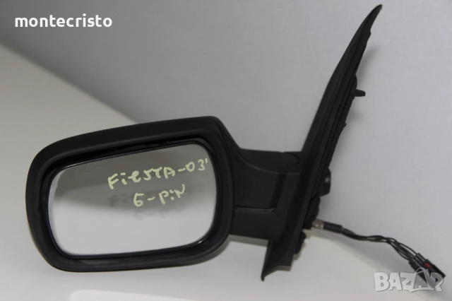Ляво електрическо огледало Ford Fiesta MK6 (2002-2006г.) 6 пина / Черно Черен Форд Фиеста