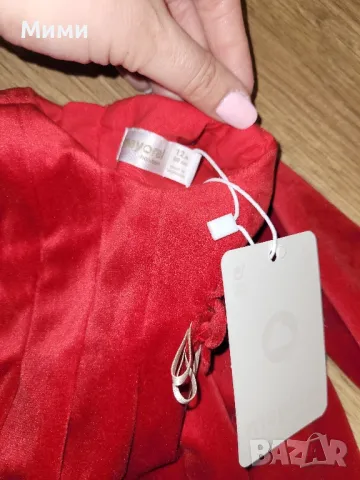 Нова червена рокля Mayoral, 12 месеца, снимка 7 - Бебешки рокли - 48074240