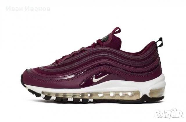 оригинални  маратонки  Nike  Air Max 97 Premium  Bordeaux  номер 39 , снимка 3 - Маратонки - 37449735