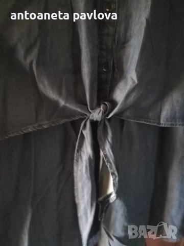 Макси дънкова риза, снимка 2 - Ризи - 44077471