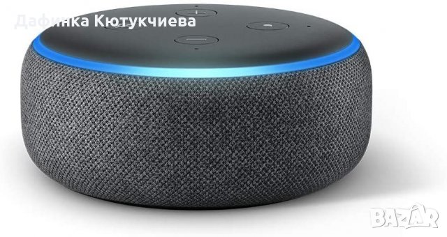 Echo Dot (3rd Gen) - Smart speaker with Alexa - Charcoal, снимка 1 - Други стоки за дома - 33324666