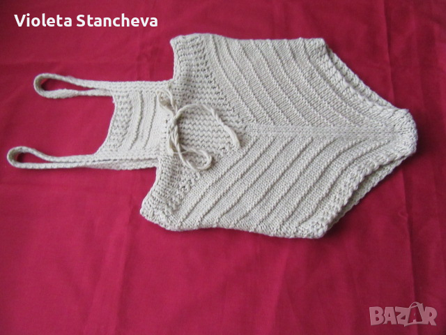 ДОМАШНО ПЛЕТЕНИ БЕБЕШКИ ПАНТАЛОНКИ, снимка 2 - Панталони и долнища за бебе - 36379825