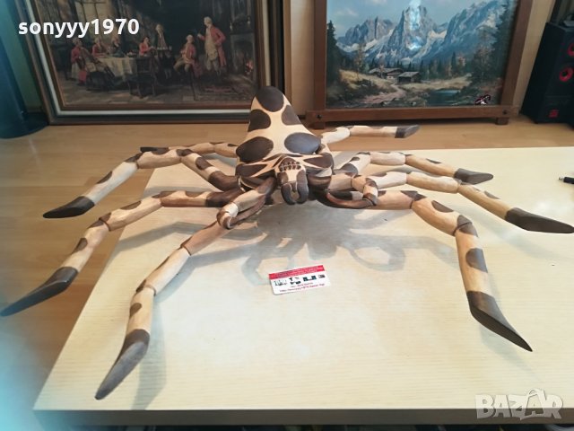 ОГРОМЕН ДЪРВЕН РАК С 8 КРАКА 90Х70СМ 1404211815, снимка 11 - Антикварни и старинни предмети - 32549316