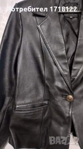 Дамско кожено яке/сако , снимка 3 - Якета - 49988315