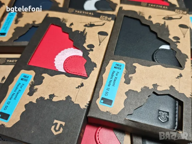 Тефтери Tactical Xiaomi Redmi 12,A1/A2,Note 12S,Note 12 4G/5G,12 Pro,+, снимка 13 - Калъфи, кейсове - 48395871