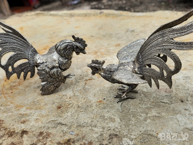 2-броя Бронзови Бойни Петли, снимка 2 - Декорация за дома - 52033419