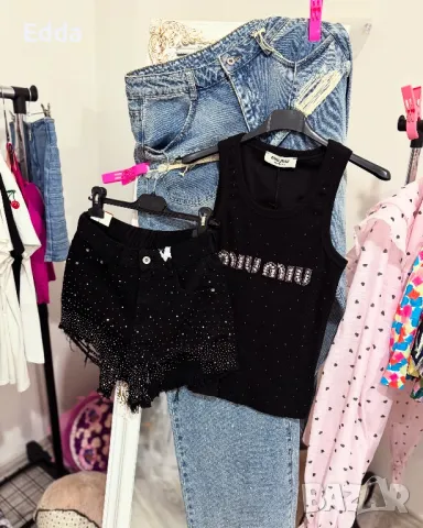 Къси панталонки сиво черно сини s , M ,L 