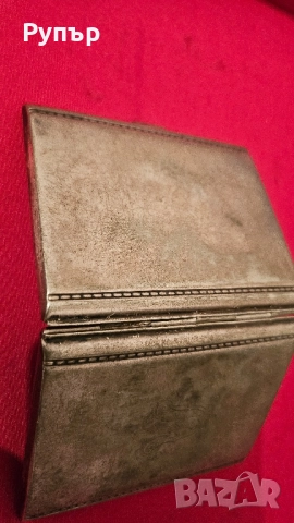 стара посребрена и позлатена табакера, снимка 4 - Други ценни предмети - 52326079