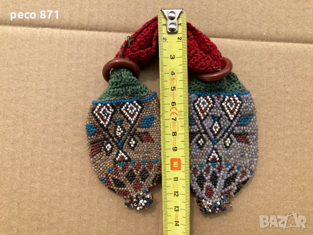 Стара кесия с мъниста пунгия, снимка 9 - Други ценни предмети - 32374778