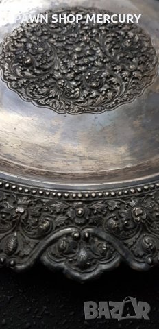 Продавам азиатска сребърна чиния от края на 19 век, снимка 4 - Антикварни и старинни предмети - 32830779