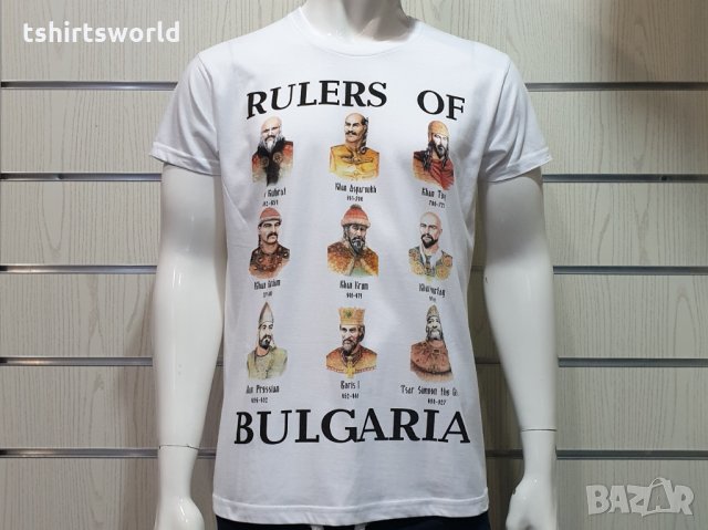 Нова мъжка тениска с трансферен печат България - ханове на България, снимка 6 - Тениски - 28316960