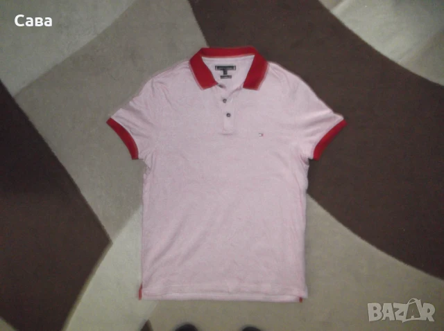 Тениски TOMMY HILFIGER  мъжки,С-М-Л /черна,червен и син меланж/, снимка 3 - Тениски - 51067892