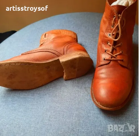 25лв-Естествена кожа боти Mustang, р-р 38, на символична цена, снимка 3 - Дамски боти - 47626602