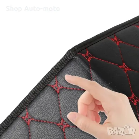 LUX кожен органайзер Automat, Сгъваем, С червен шев, 66x30x30см, снимка 7 - Аксесоари и консумативи - 49883293