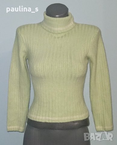 Хипер еластично зелено поло / блуза от M до 3XL / унисайз , снимка 3 - Блузи с дълъг ръкав и пуловери - 16700847