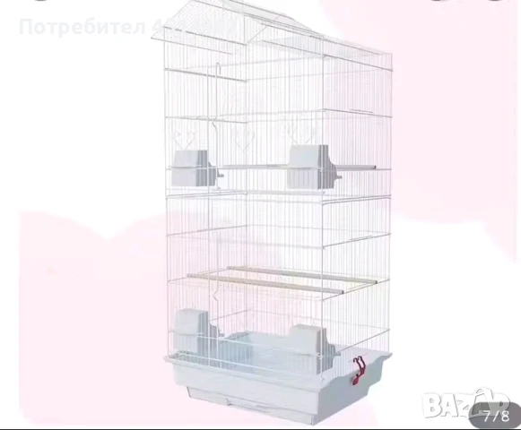 Метална клетка за птици на няколко етажа, снимка 1